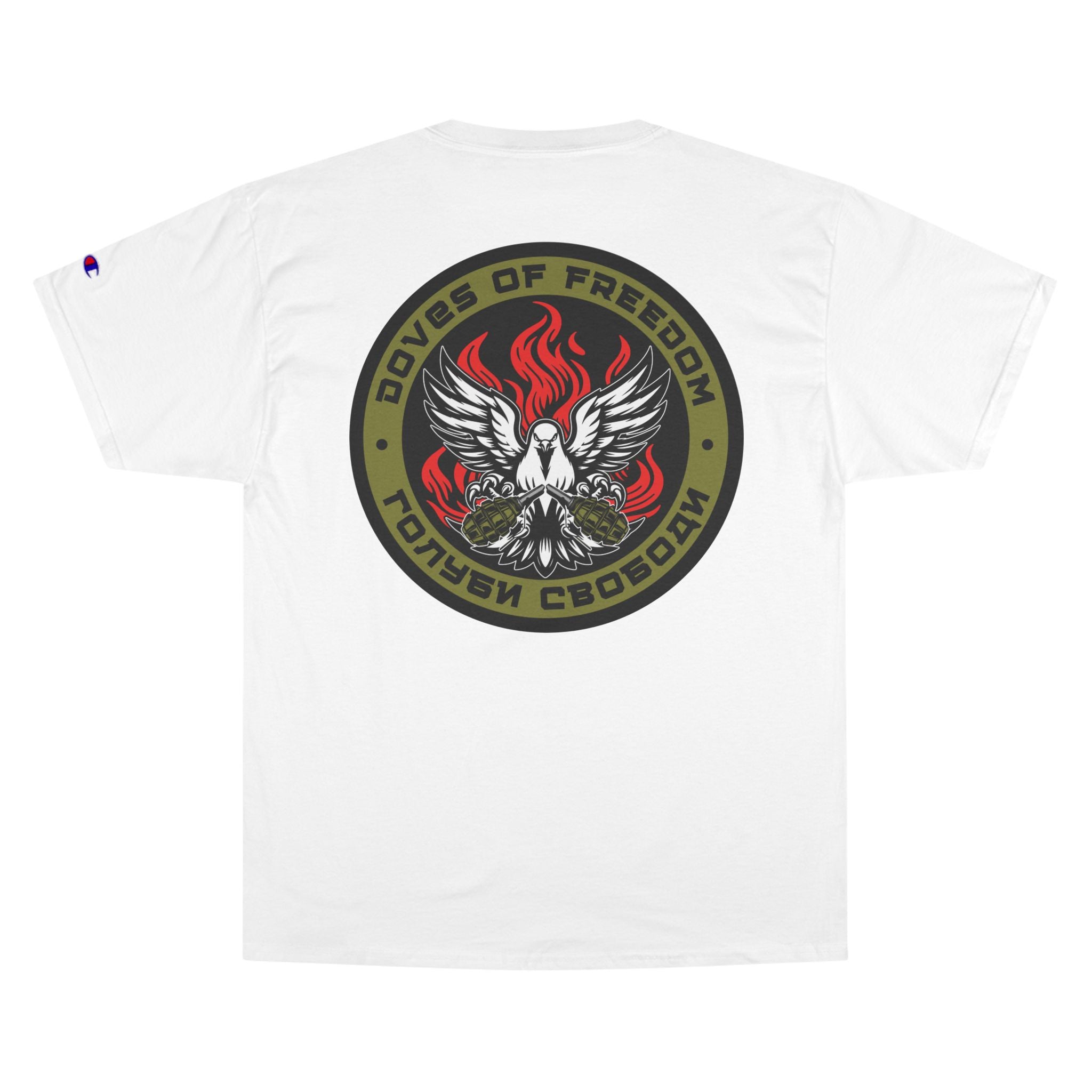 Champion x Doves Of Freedom Tee, Casual Wear, White