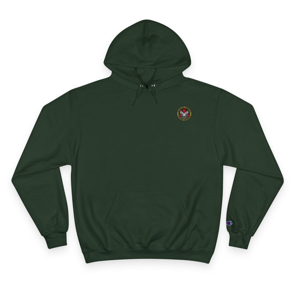 Champion x Doves Of Freedom Hoodie, Warm, Cozy, Dark Green