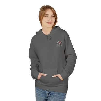 Unisex Hoodie '' Doves Of Freedom" Logo Text: White