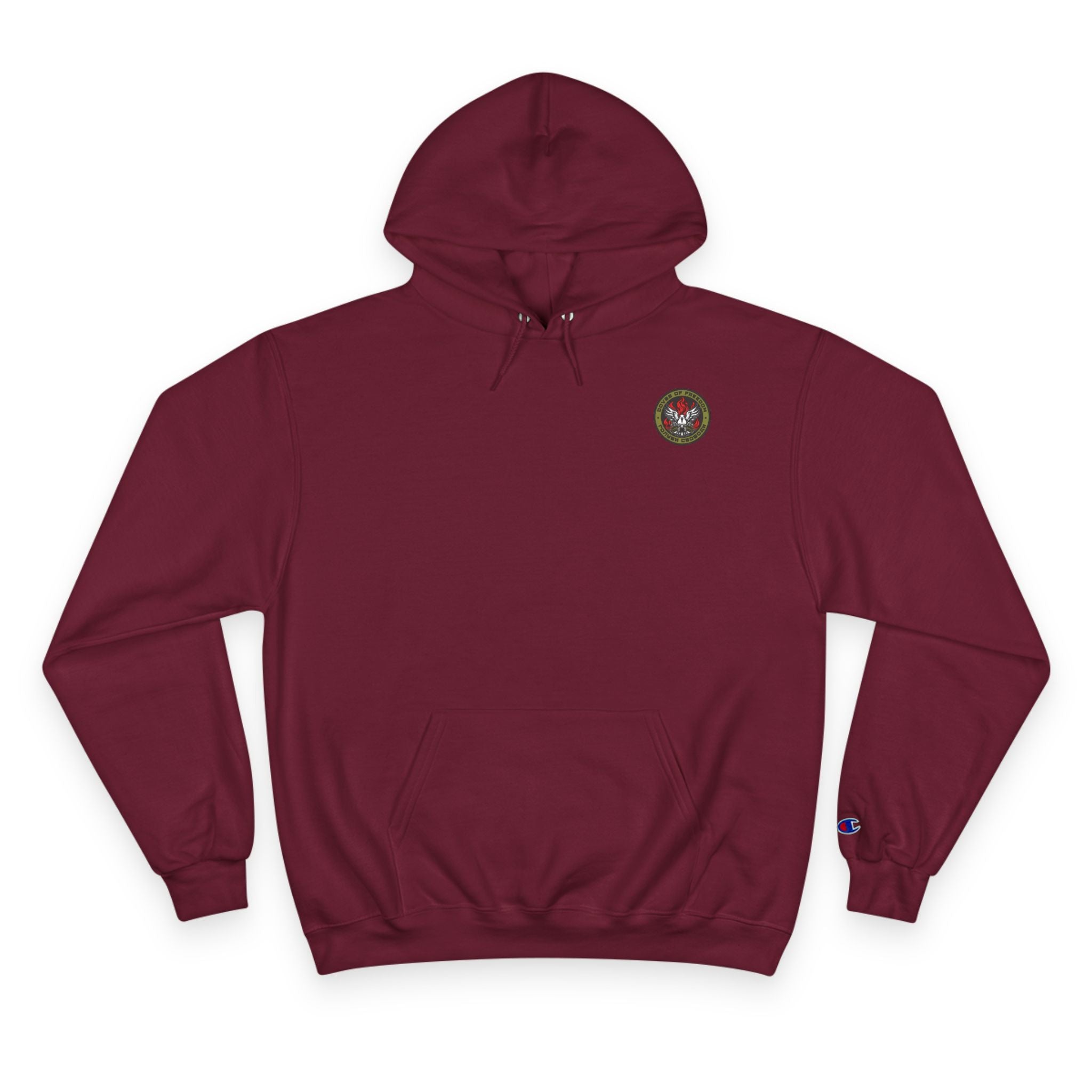 Champion x Doves Of Freedom Hoodie, Warm, Cozy, Cardinal