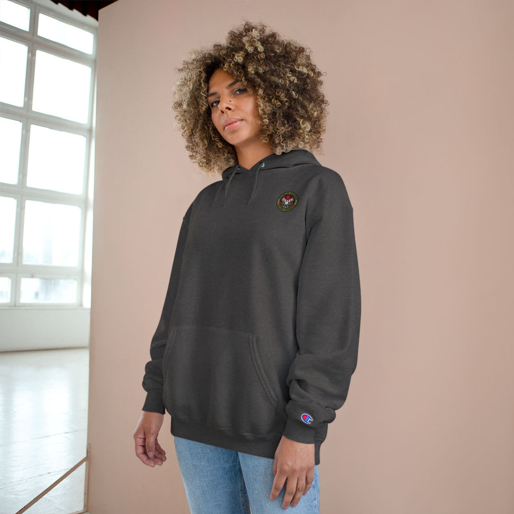 Champion x Doves Of Freedom Hoodie, Warm, Cozy, Graphite Grey