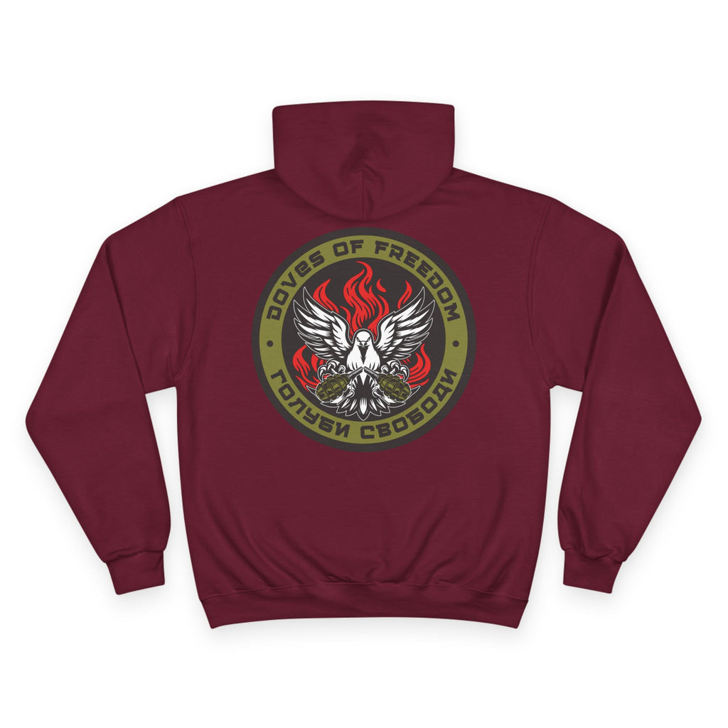 Champion x Doves Of Freedom Hoodie, Warm, Cozy, Cardinal