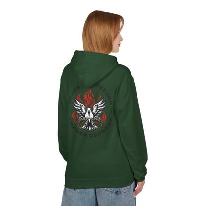 Unisex Hoodie 'Doves Of Freedom'' Text of Logo: Black