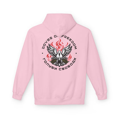 Unisex Hoodie 'Doves Of Freedom'' Text of Logo: Black
