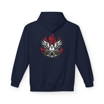 Unisex Hoodie 'Doves Of Freedom'' Text of Logo: Black