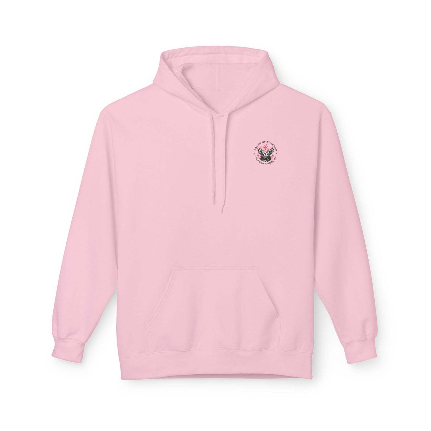 Unisex Hoodie 'Doves Of Freedom'' Text of Logo: Black